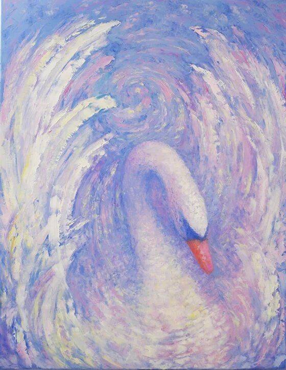 Картина Валерия Новикова "Белый лебедь"