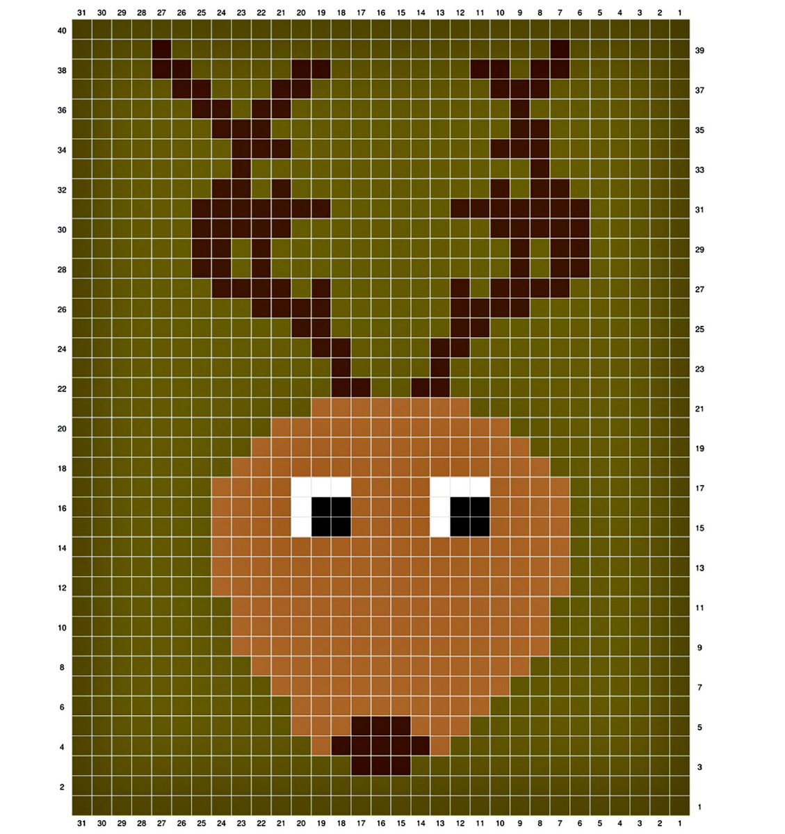 Схема для вязания стильного настенного панно