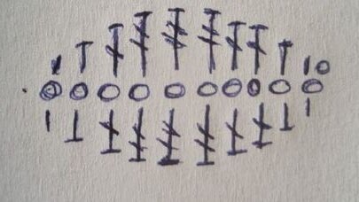 Схема вязаного листика крючком