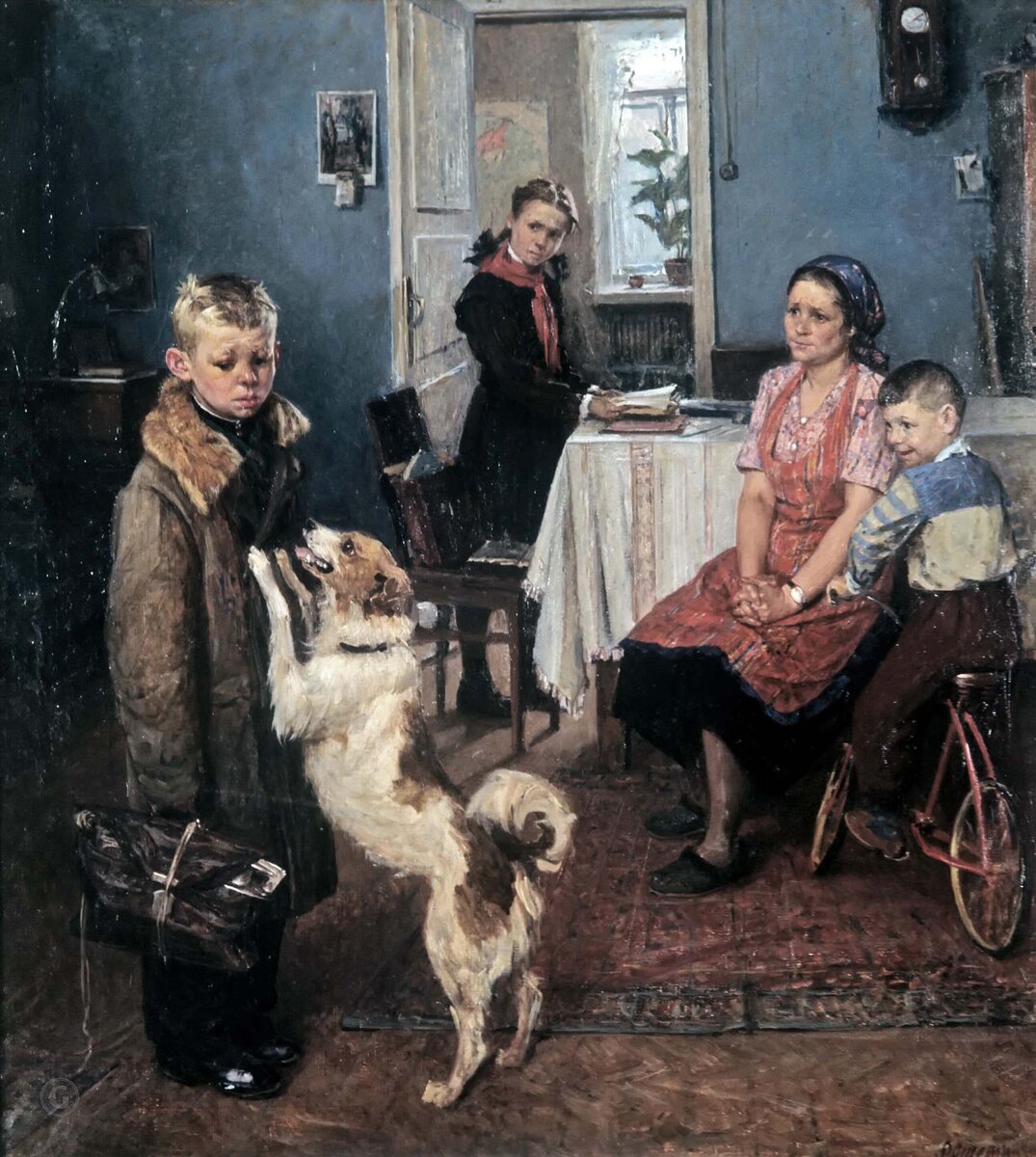 Федор Решетников, "Опять двойка"