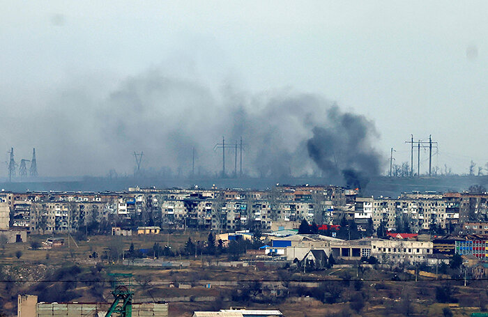    Вид на город Соледар.Clodagh Kilcoyne/Reuters