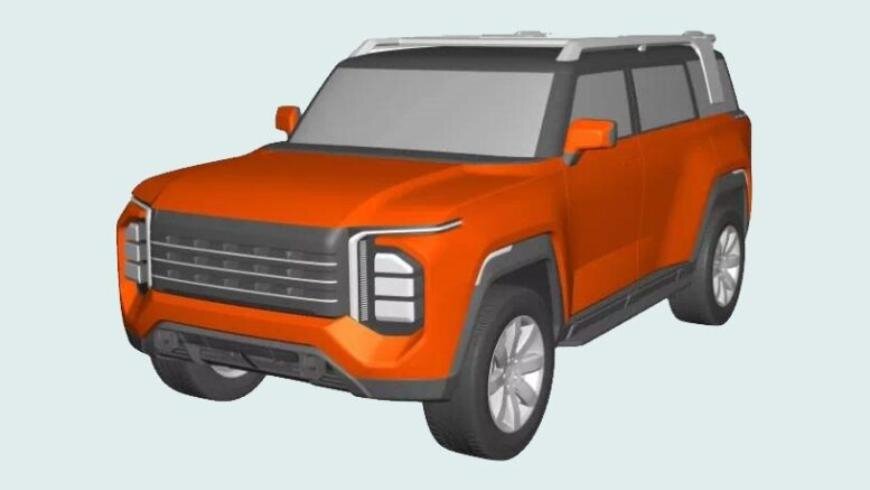 Патентное изображение нового кроссовера Chery T1EJ