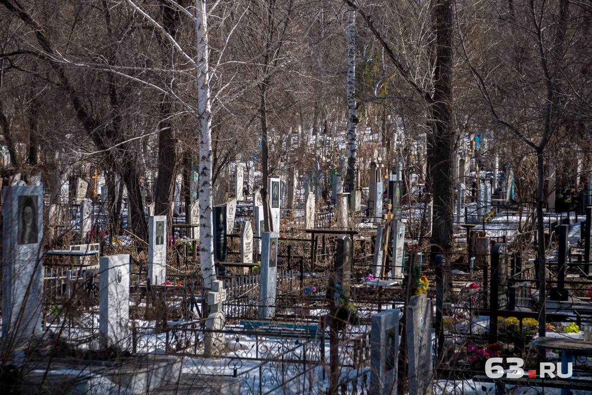 План городского кладбища в самаре