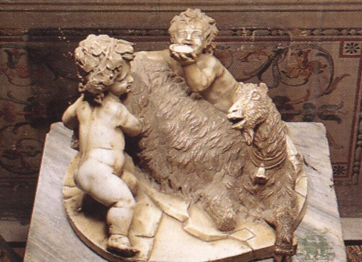 Коза Амальтея с младенцем Юпитером и Фавном, Джованни Бернини