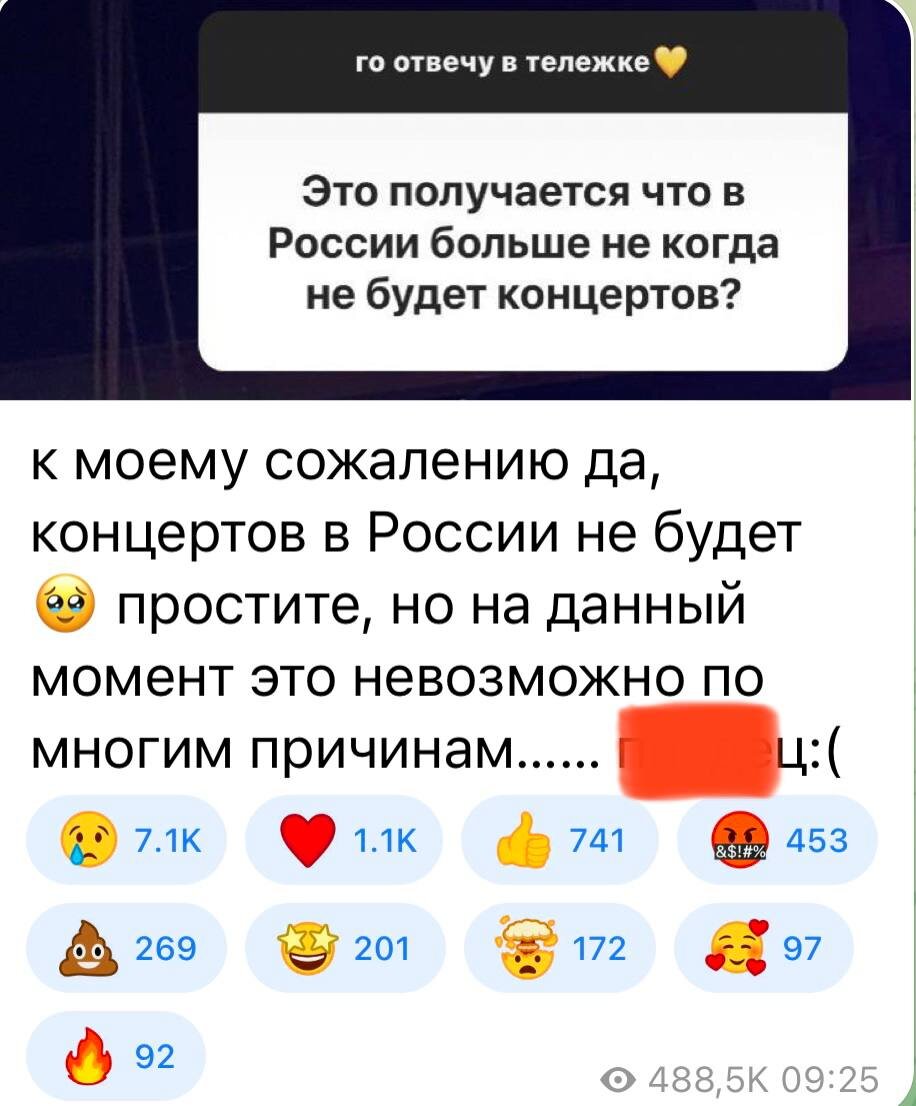 Instasamka про концерты в России.
