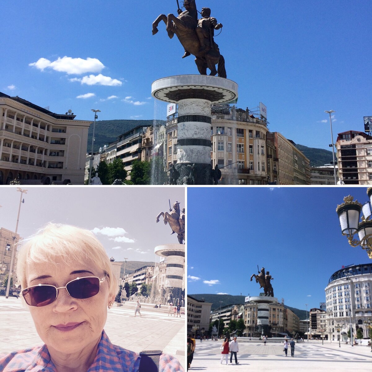 Площадь Македония в Скопье