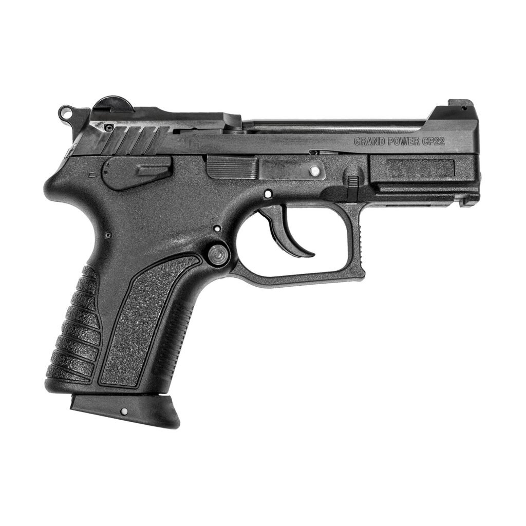 GP CP22 - малокалиберный пистолет на платформе Grand Power. Я бы предпочёл револьвер, поскольку самозарядные малокалиберные пистолеты менее надёжны | Фото: Grand Power EU