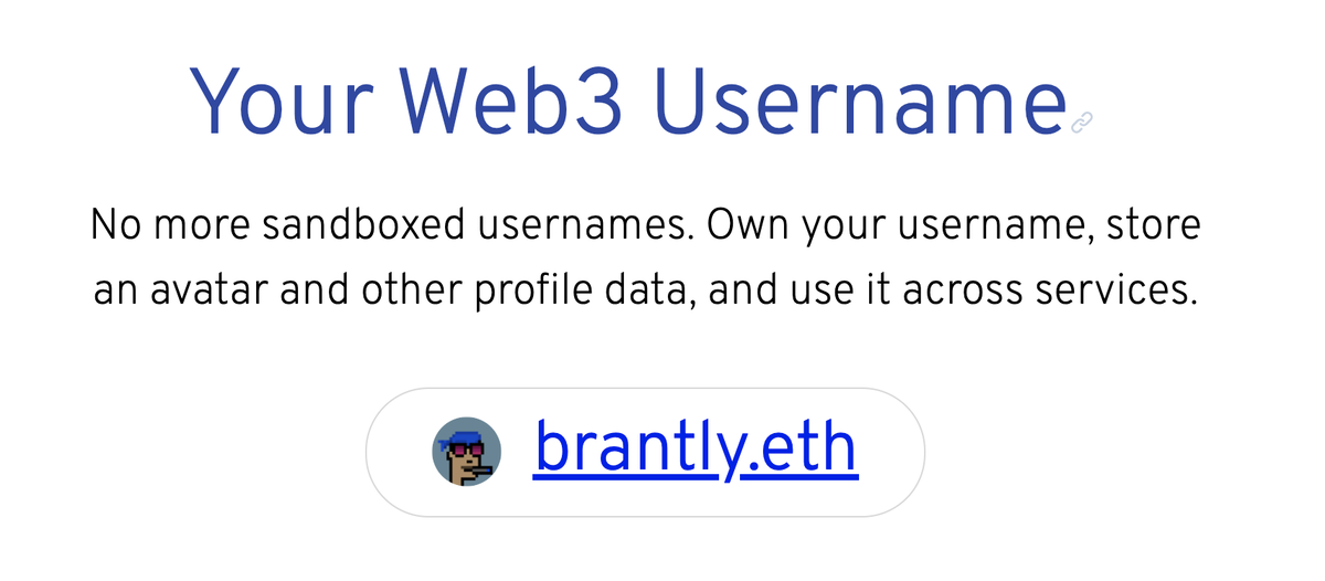 ENS-домен - привязывается к открытому ключу