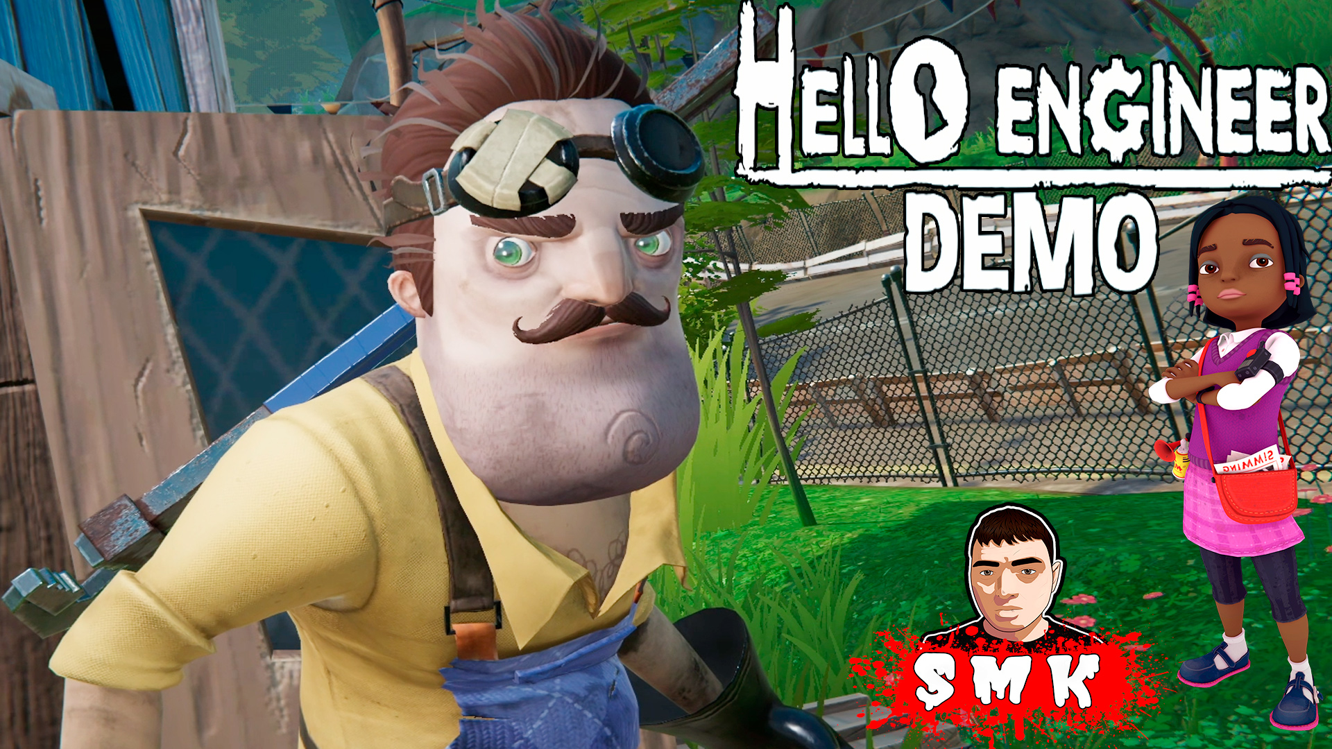 ШОУ ПРИВЕТ СОСЕД!ВАСИЛИЧ СТАЛ ГОНЩИКОМ!ИГРА HELLO ENGINEER DEMO В STEAM  ПРОХОЖДЕНИЕ!ПРИВЕТ ИНЖЕНЕР!