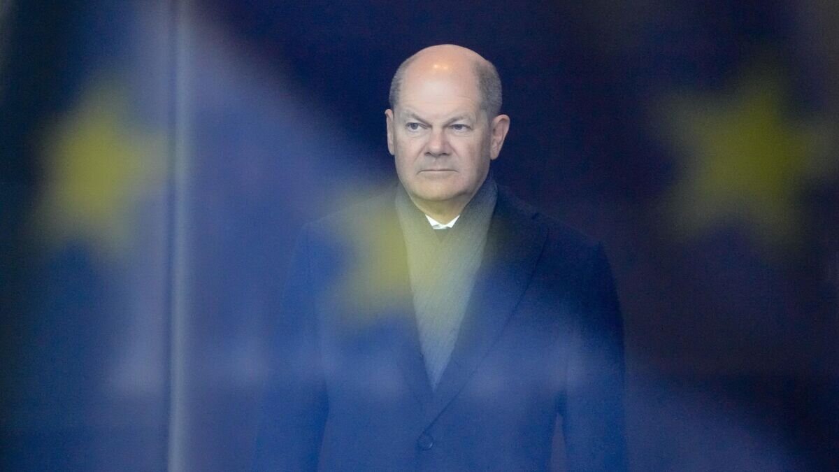    Канцлер Германии Олаф Шольц© AP Photo / Markus Schreiber