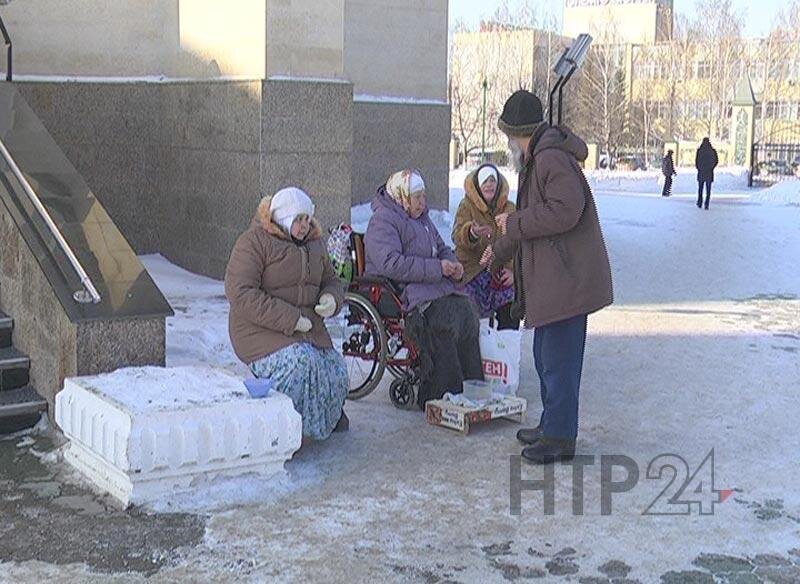 Попрошайки у храма