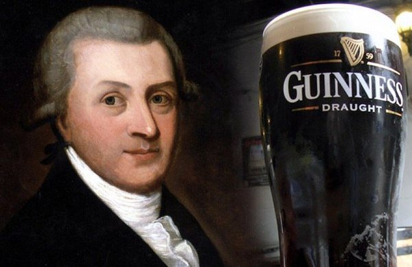 Артур Гиннес и бокал "Guinness"