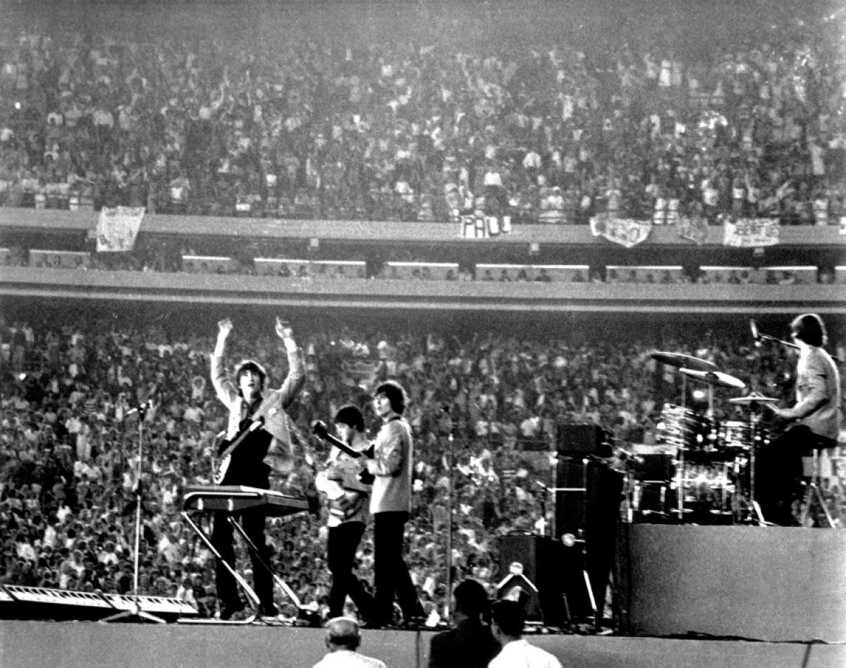 The Beatles на стадионе Shea, г. Нью-Йорк