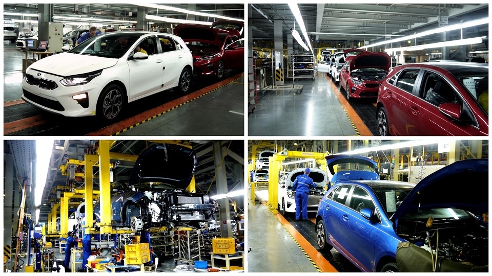 Сборка первых серийных экземпляров Ceed для российского рынка.