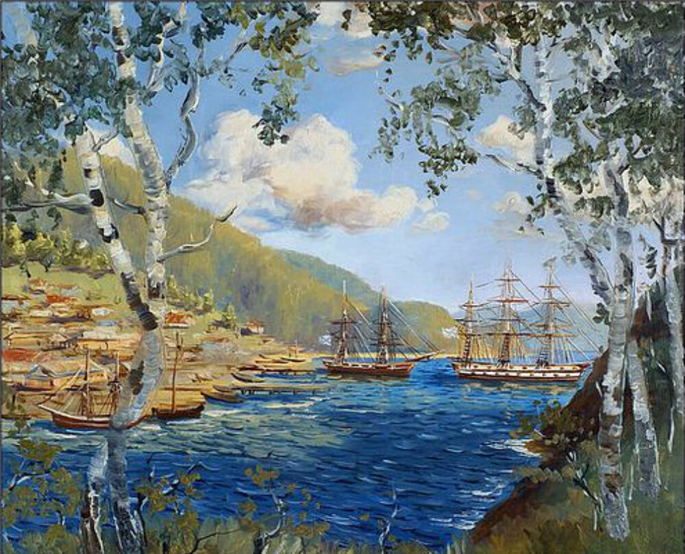 В. Шиляев «Петропавловск-Камчатский 1854г.»