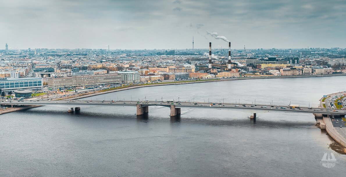 Фото разведенного моста александра невского