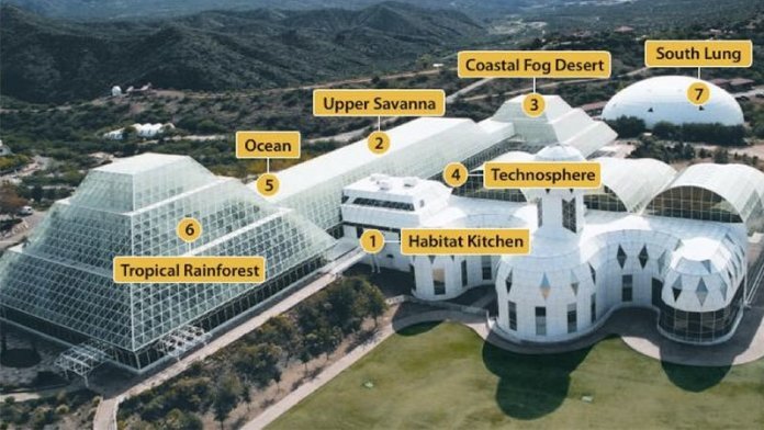 Комплекс "Биосфера-2". Источник изображения: xuehua.us