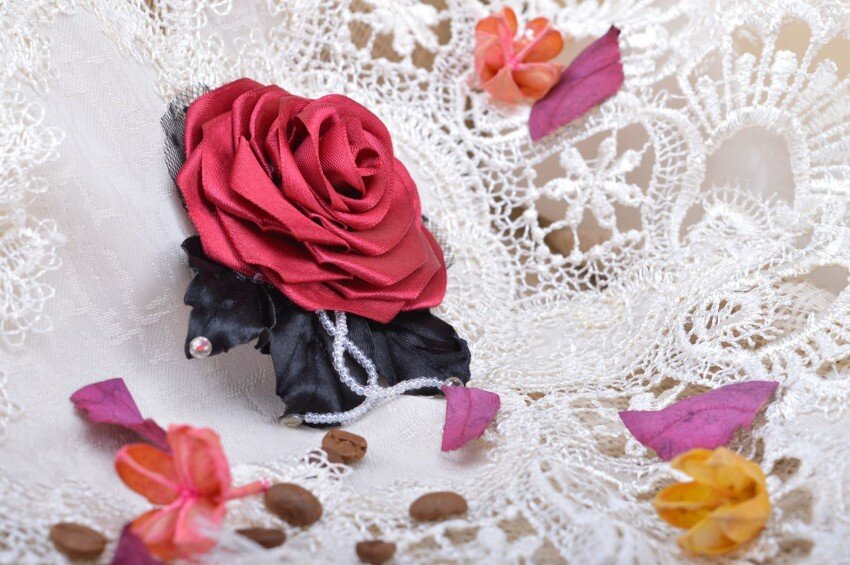 Рваные цветы из ткани для украшения одежды. Идеи и мастер-класс от Мариэтты