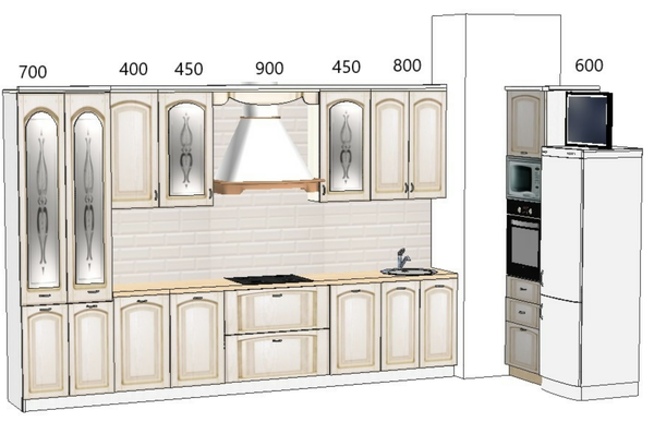 Проект кухонного гарнитура