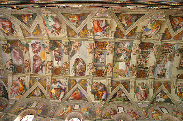 Потолок Сикстинской капеллы, 1508-1512