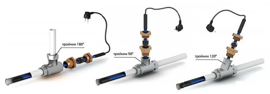 Монтаж греющего кабеля внутри трубы
