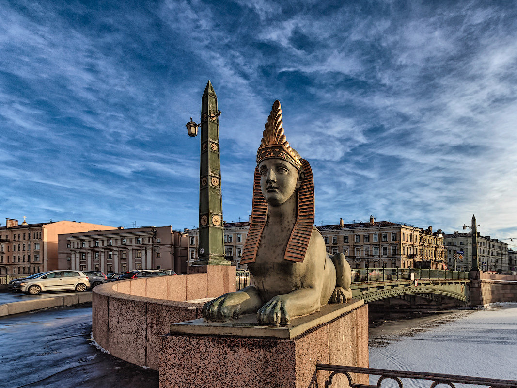 египетский мост в санкт петербурге