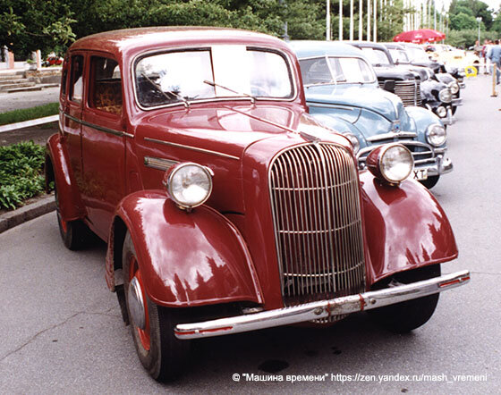 На моем фото: 2-дверный седан Opel Super 6 1938 г. в. (Киев)