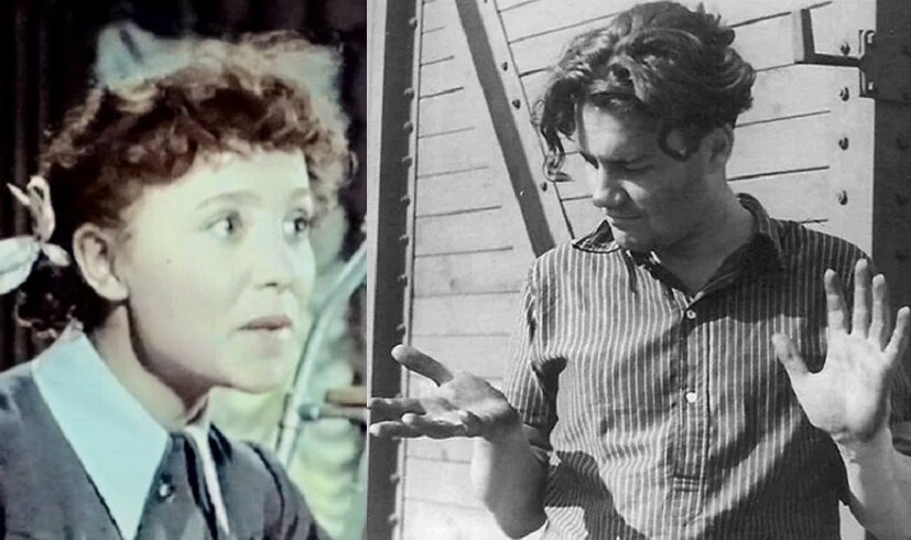 Актриса Надежда Румянцева и молодой Эльдар Рязанов