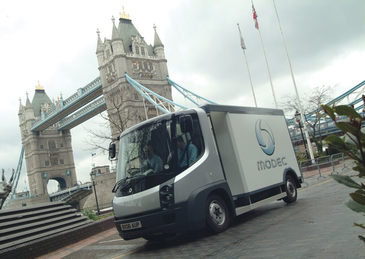 Электрический грузовик Modec EV производимый в Великобритании 