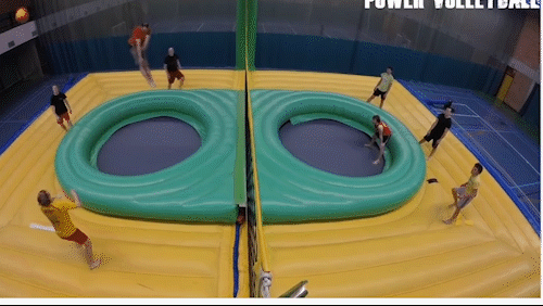 Волейбол на батутах