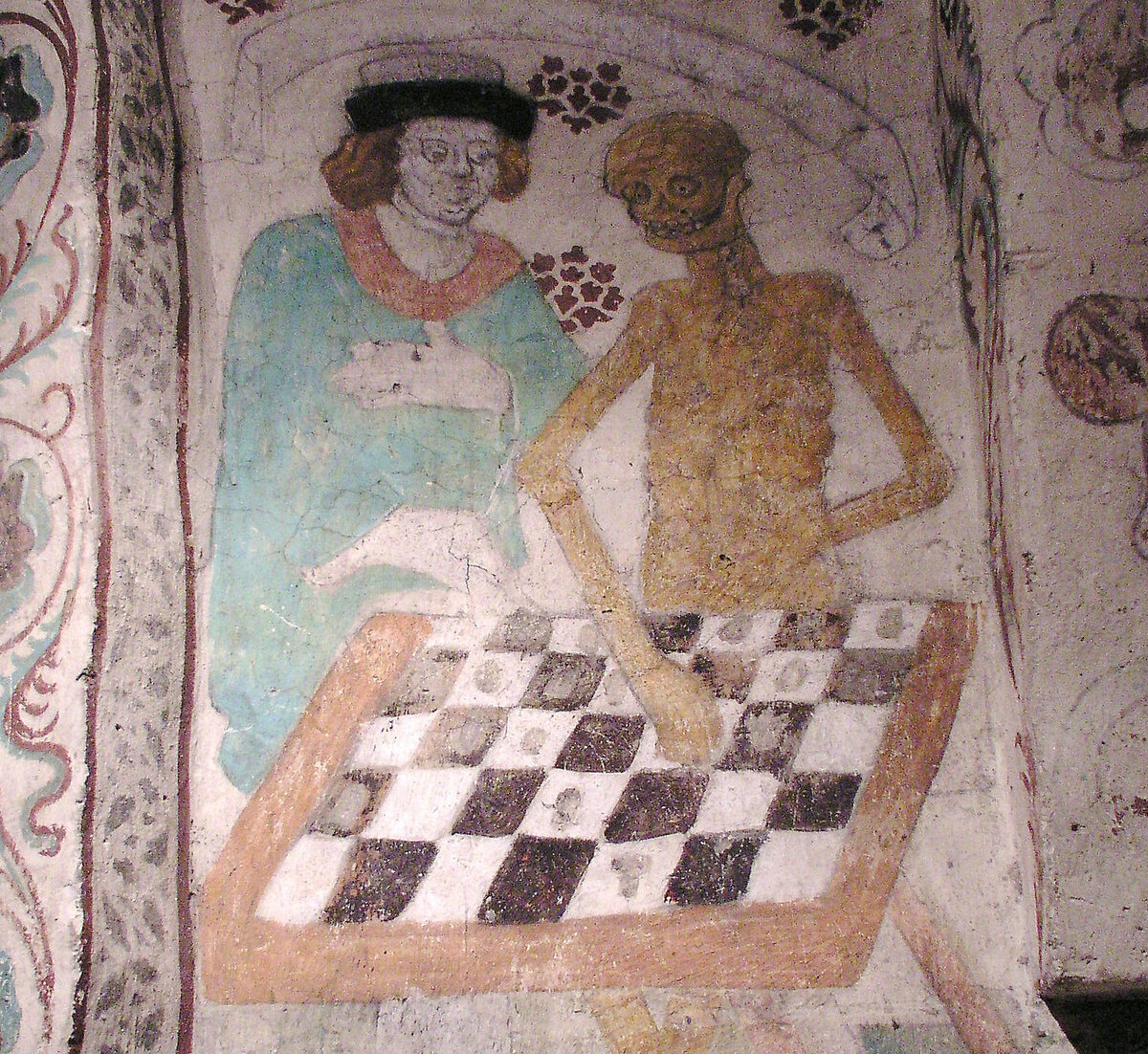 «Смерть, играющая в шахматы», Альбертус Пиктор, 1480 год