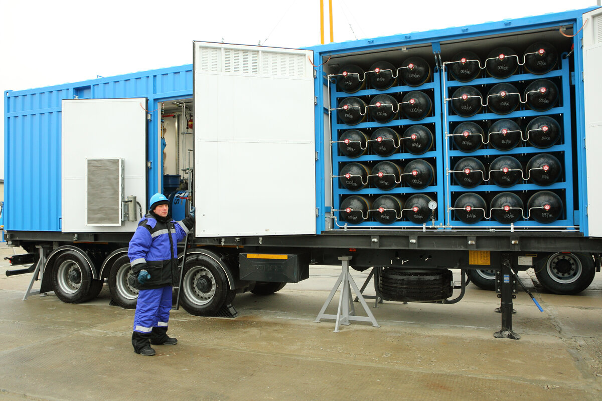 Передвижная метановая заправка на базе газели