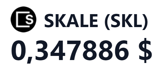 Цена SKALE на момент публикации