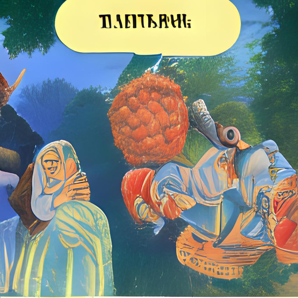 Иллюстрация Rudalle, "Татарский малинник" 