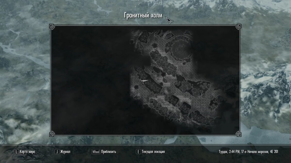 Миникарта Гранитного Холма. 