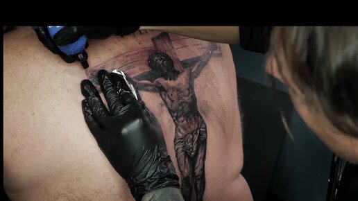 Иисус Христос в татуировке
