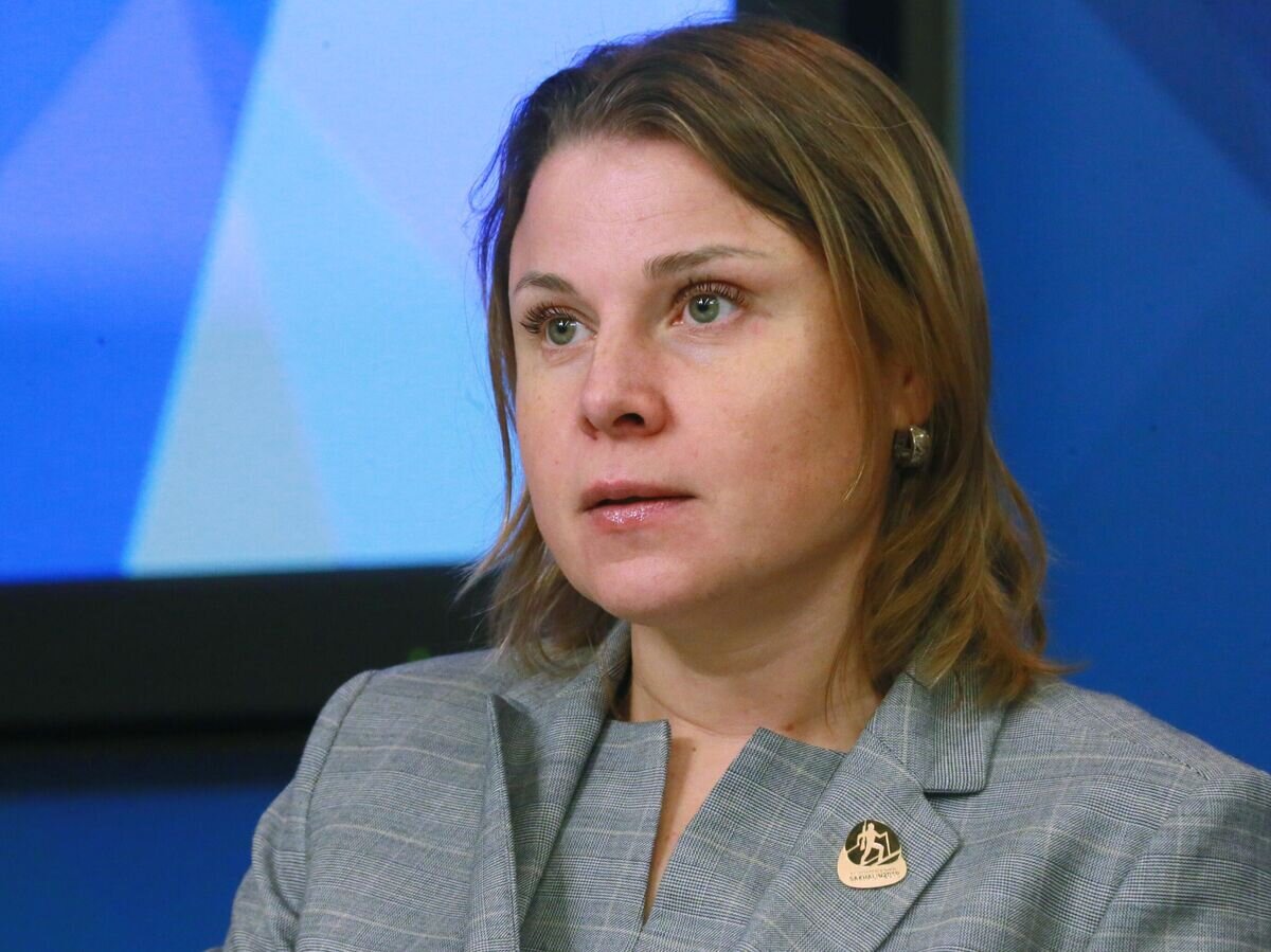    Двукратная олимпийская чемпионка по биатлону Анна Богалий на пресс-конференции на тему: "100 дней до начала первых зимних Международных спортивных игр "Дети Азии" в Международном мультимедийном пресс-центре МИА "Россия сегодня".© РИА Новости / Александр Натрускин