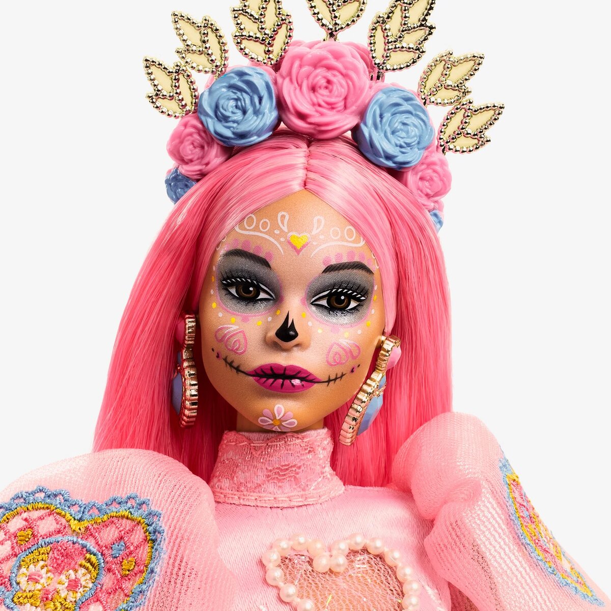 Новинка Эксклюзив 2023 Dia De Muertos Barbie x Pink Magnolia Doll |  Кукольный Мир | Дзен