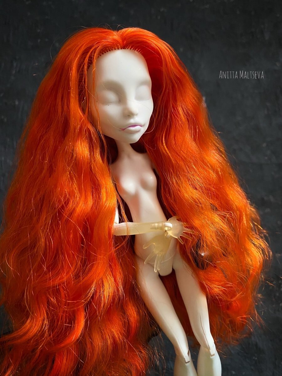 Новые волосы куклы