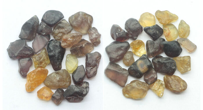 Вот так выглядит галька циркона