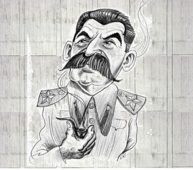 Карикатура на Иосифа Виссарионовича с сайта krot.info