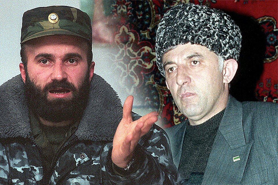Масхадов и Басаев.