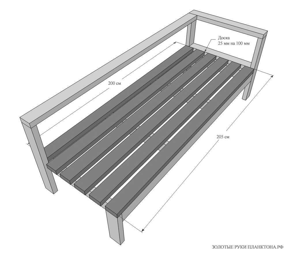 Простой диван-кровать из досок и брусков своими руками. Отличная экономия + супер-результат