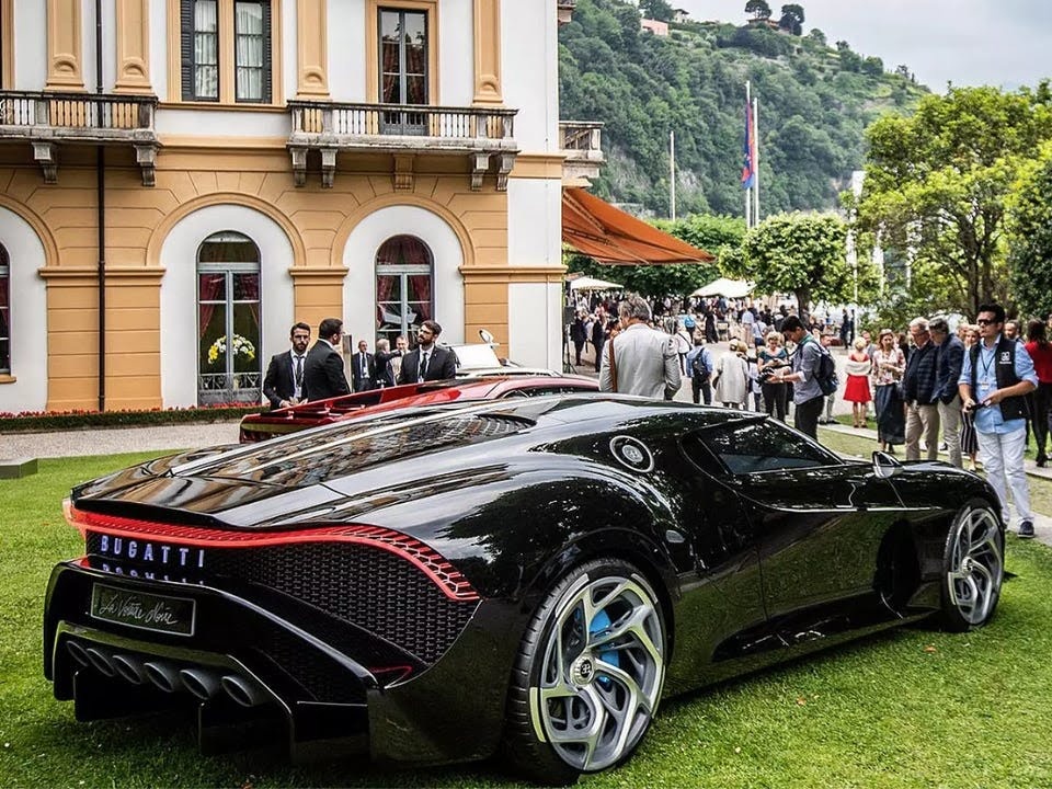 Самый дорогой автомобиль в мире Bugatti представит свой La Voiture Noire, самый дорогой новый автомобиль в мире, его дебют в США на Pebble Beach Concours D'Elegance, который начнется во вторник в...-2