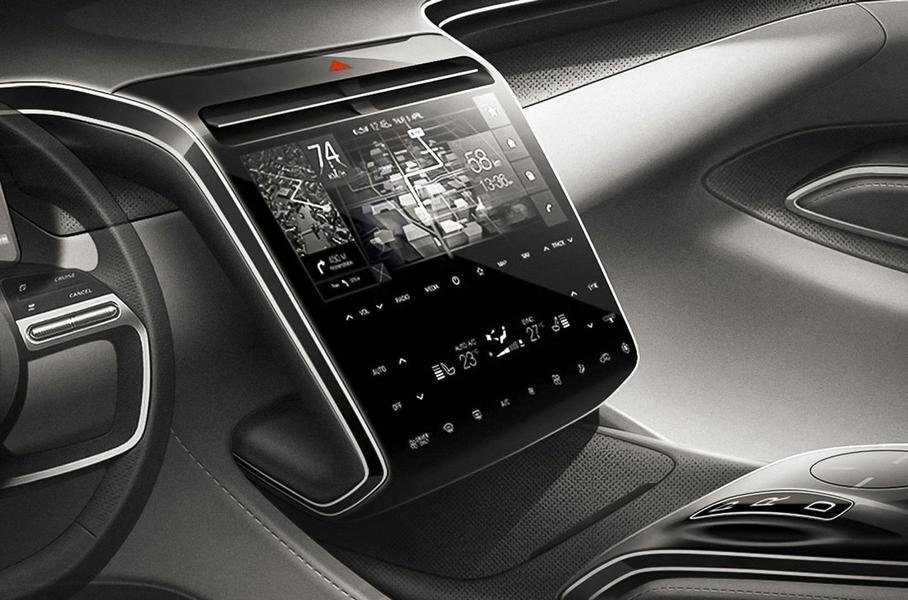 Центральная консоль Hyundai Tucson 2021 (фото из открытых источников)