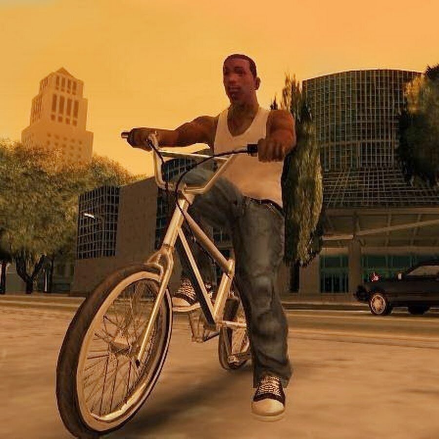 Даже CJ из GTA San Andreas если налетал врезался на BMX в пешеходов, то и сам опрокидывался