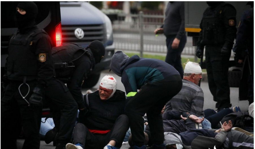 воскресный марш в Минске