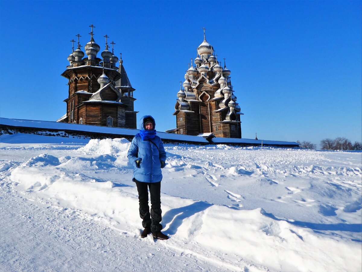 Карелия остров Кижи в феврале