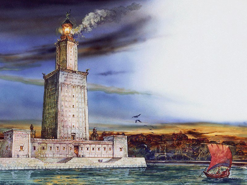 Александрийский маяк - самый известный маяк древности ,послуживший прототипом современных маяков , простоявший 1700 лет.