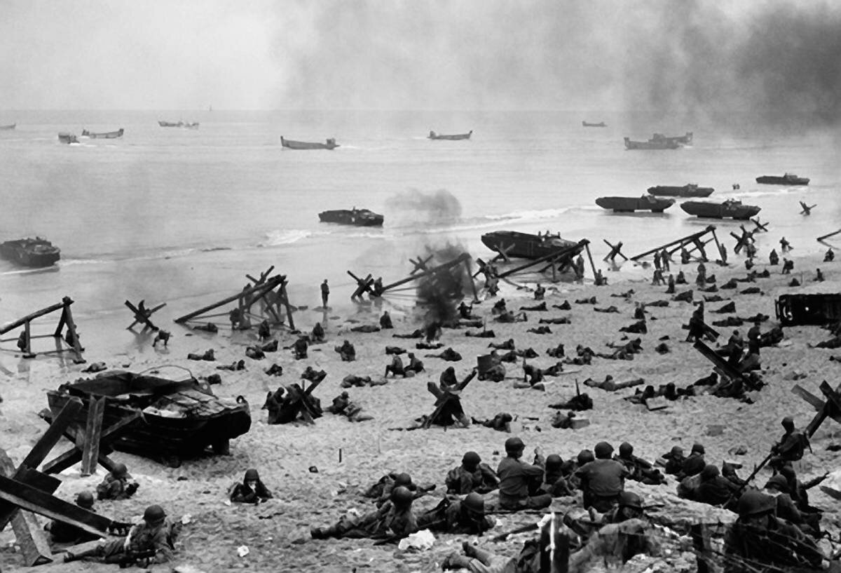 На пляже "Омаха", 6.06.1944
